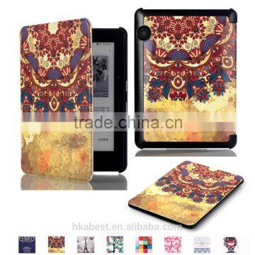 For Amazon Kindle Voyage flip leather case IFC096, Magnet Smart protective case with automatic wake up for Amazon Kindle tablet