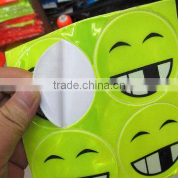 Smiling Face Reflective Sticker Reflective Pvc Material photo-5