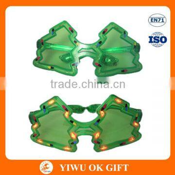 Christmas tree led glasses, crazy party sunglasses, party sunglasses wholesale