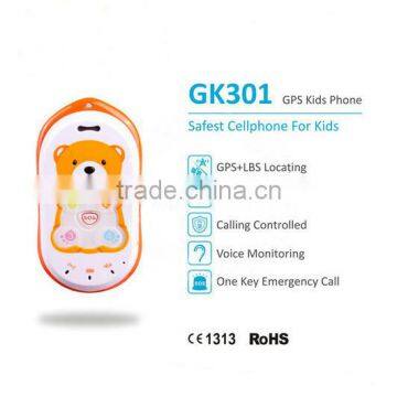 New Orange GK301 GSM GPRS Individual GPS SOS Free Platform Accurate tracking Kids GPS Baby Bera Children tracker