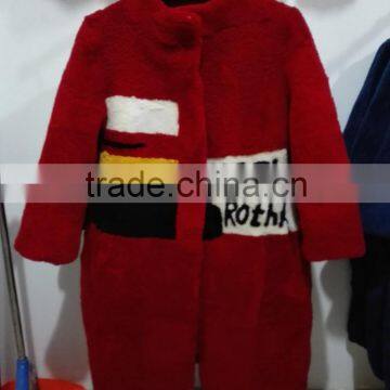 DIY Fur Coat With Lamb Fur DIY Letters