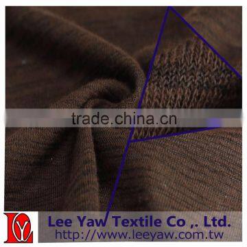 cotton polyester jersey melange fabric