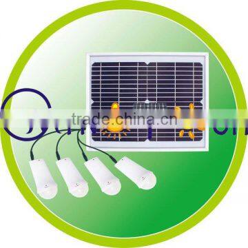 Solar Lighting System With 4PCS Rechargeable Light/Solar system with light