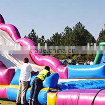 lengthy inflatable wet slide for adults and children play water games