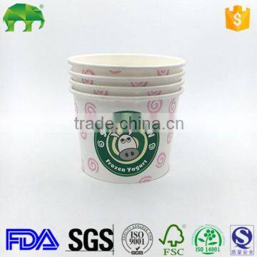 Hengjia factory lowest price ice cream cup paper lid cup cheap price ice cream paper cups