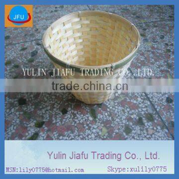 storage basket pure handmade weaving round natural promotion bamboo basket