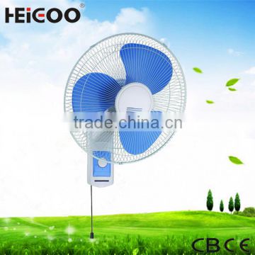 Low Power Consumption Blue Wall Mounted Fan