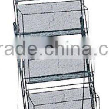 chrome /powder coating Metal magazine Display