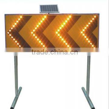 arrow traffic sign for construction zones/ solar road sign