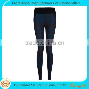 New Stylish Model Customized Size Comfortable Women's Sublimation Printed Yoga Pants