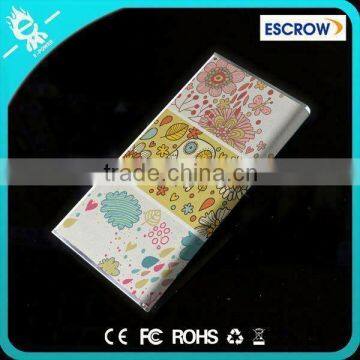 Chinese supplier customized pattern lithium polymer 8000 bateria externa with your company image