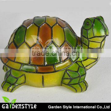 led light Turtle Statue LED Light, cute animal Night Light solar light, poly-resin Landscape Statue decorative light