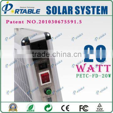 20w Solar home system for lighting, Fan,TV etc/portable solar home system/solar generator