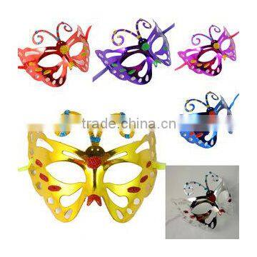 Classics colorful pvc plastic butterfly mask ,festive party mask girl fancy dress party mask