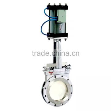 flanged pn16 stainless steel pneumatic knife gate valve 2''