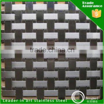 Alibaba china colored 304 mosaic 410 stainless steel mosaic price per kg for elevator