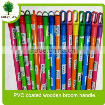 Household floor cleaning tool accessories PVC cover broom wooden stick mop handle