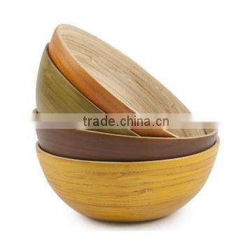 Round Coiled Bamboo Bowl (website: july.etop)