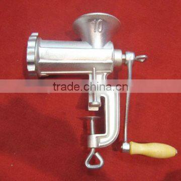 10# electroplate tinned cast iron manual meat grinder machines