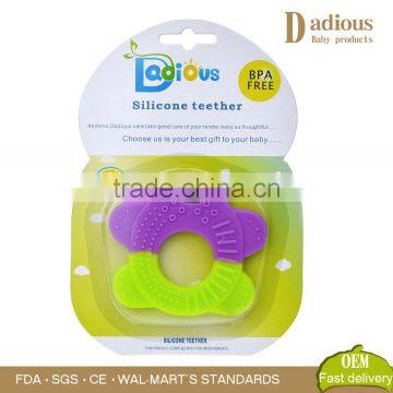 Natural High quality teether toys cute silicone wholesale baby toys teether