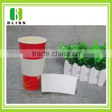 OEM printed branded disposable paper cup coffee sleeve