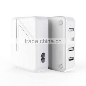 4 USB power plug desktop mobile phone power outlet charger