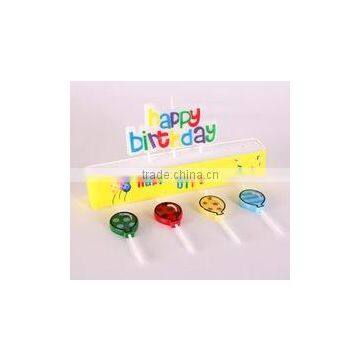 Happy Birthday, Holiday Candle, Letter Candles, Bougie, Colourful, Colored, a Set Send 4 Balloons Cake Candle photo-5