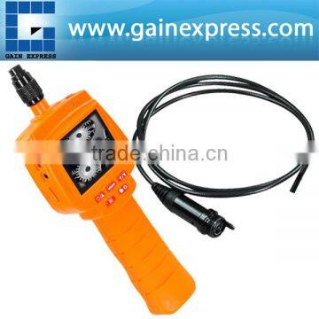 Industrial Endoscope 9mm HD Monitor Video Inspection Camera 1m Cable Borecope 4 LED Plumbing Sewer Snakescope