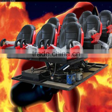 Interactive attractions full motion chair indoor cinema with full effects for amusement park