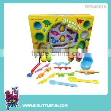 Kids dinosaur world play dough set toy