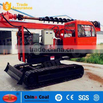 Crawler type solar pile hammer with hydraulic