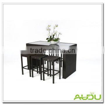 Bar Dining Table,6 Pcs Stools Bar Used Weave Dining Table photo-2