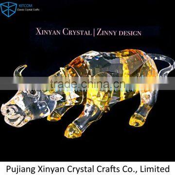 Big Size Home and Office Decoration Crystal Figurines/crystal Bull