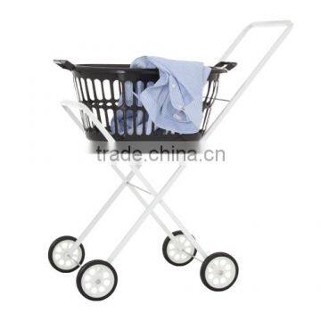 Laundry Clothes Basket Trolley Removable Basket Laundry On Wheels Cart photo-3