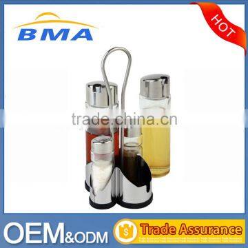 China Factory Directly Wholesale Magnetic Spice 4 Jar Set Spice Holder photo-3