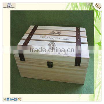 wholesale unfinished six packs europe wood beer wine box