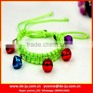 Green String Cheap Nylon Braid Dog Collar