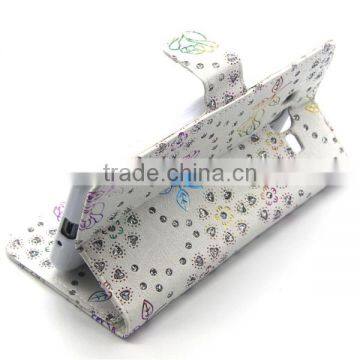 2016 Wallet Style Flip Glitter Stand PU Leather Case for Samsung G530, Cell Phone Covers photo-4