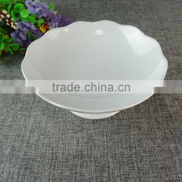 Royal White Porcelain Fruit Platter Decoration With Stand Ceramic Fruit Plate Wholesale photo-2