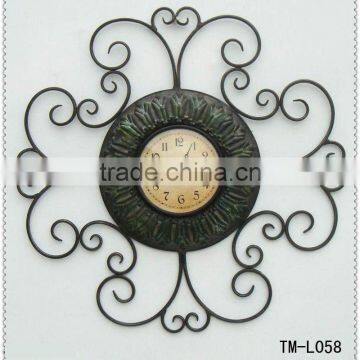 Hot Sale for home decoration Metal Antique Wall Clock