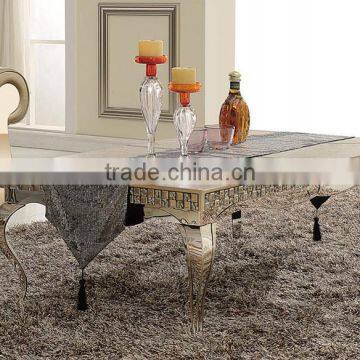 marble top stainless steel leg coffee table side table B105