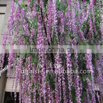 Atificial Tofu Pudding Flower Wisteria Hanging Vine for Wedding Decoration photo-5