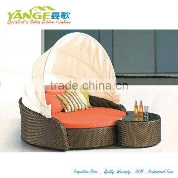 YANGE rattan leisure beach outdoor furiniture sunbed YG-9005