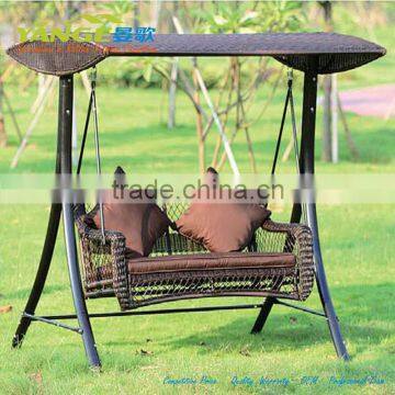 rattan jhoola hanging chair with stand