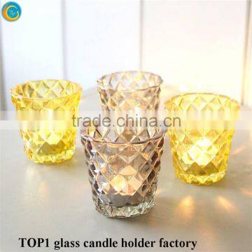 Glass Candle Holder for 3 Wick Candle photo-2