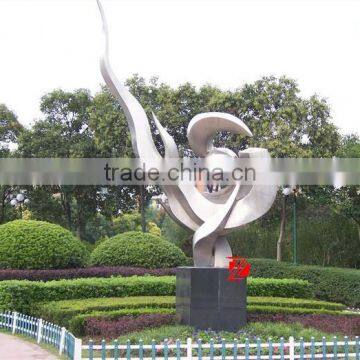 Large Stainless Steel Abstract Sport Statue