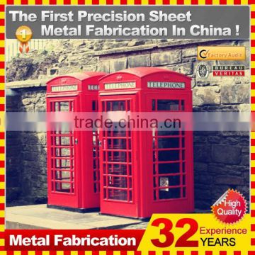 steel metal public telephone booth for sale with 32 years experience