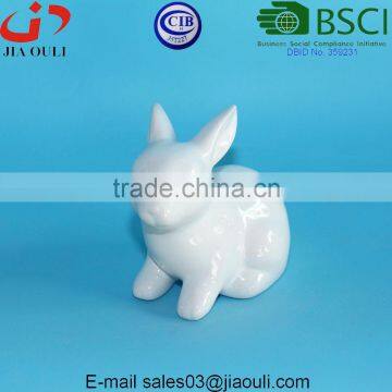 BSCI Audit Factory EASTER decorations small Ceramic Bunny Figurines