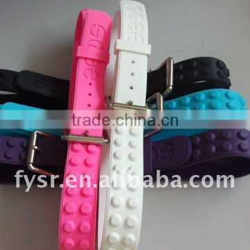 good design cheap price silicone belts for students