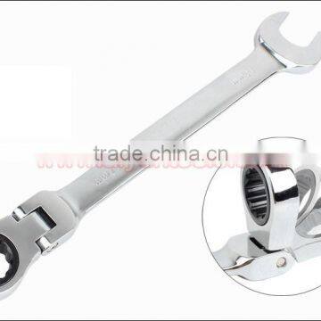 FLEXIBLE HEAD Ratchet Wrench Set Combination Spanner Kit Open Ended and Ratchet Ring Great Double Ended Combi Spanners photo-3